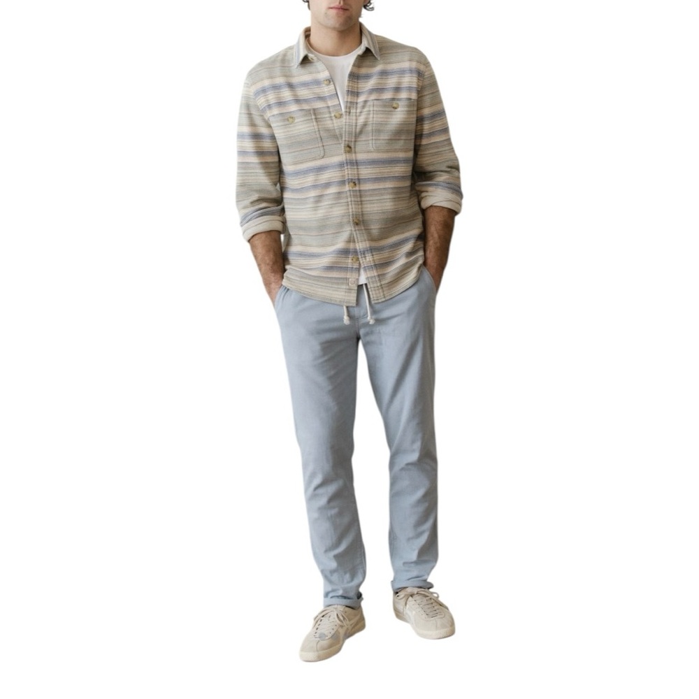 Marine Layer Saturday Stretch Beach Pant Light Blue XL